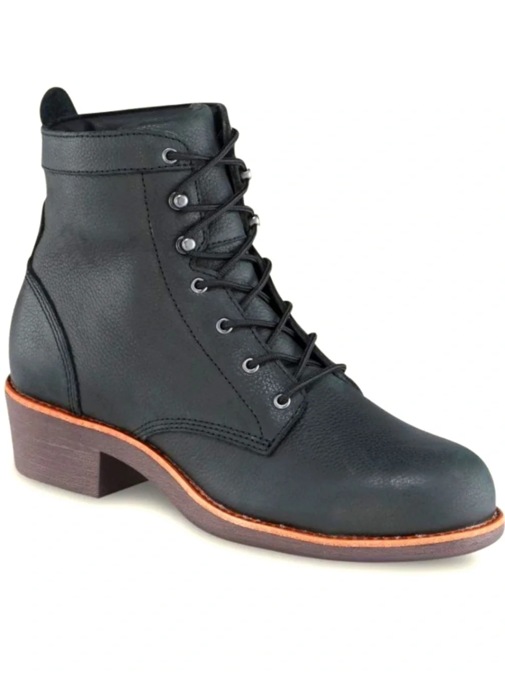 Red Wing Worx Black Leather Boots | Steel toe Women’s Size 9 - Picture 1 of 7